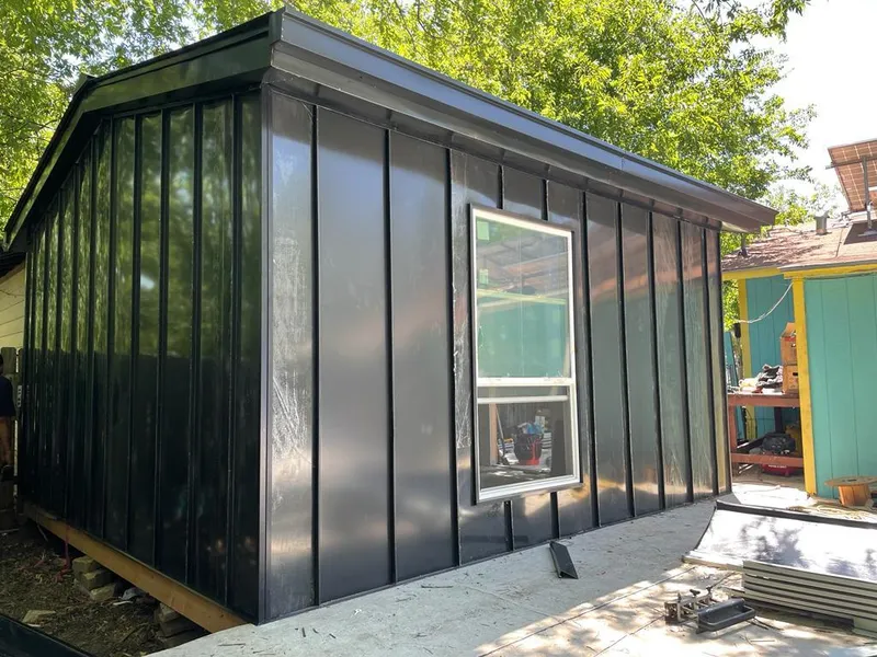 Black standing seam metal wall panels for Roof Inspection in Berkley